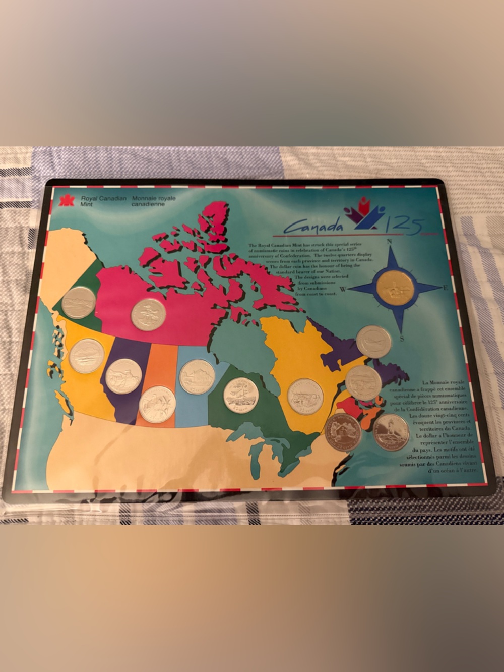 Royal Canadian Mint Canada Map Coin Collection - Multicolor